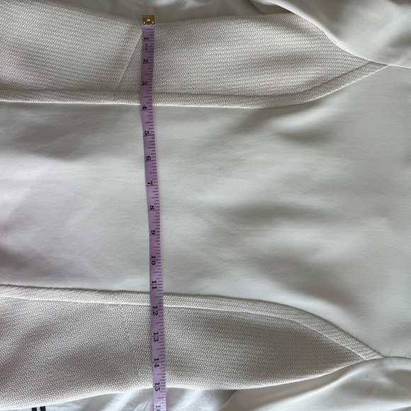 Rag & Bone Cream Textured Fitted Women's Blouse - Picture 4 of 5